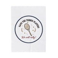 Save the Tennis Players Velveteen Plush Blanket | Tennis meme, racquet sport humor