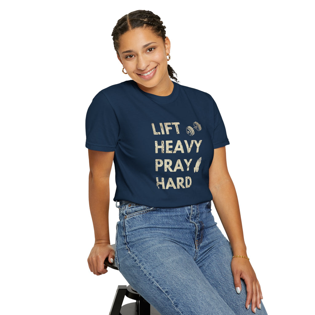 Lift Heavy Pray Hard // Vintage Wash Pump Cover