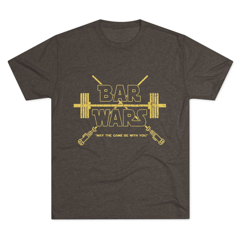 Bar Wars Fitness Vintage Tee — "May the Gains Be With You"