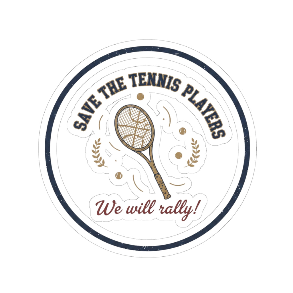 Save the Tennis Players Sticker | pickleball vs tennis, court time joke