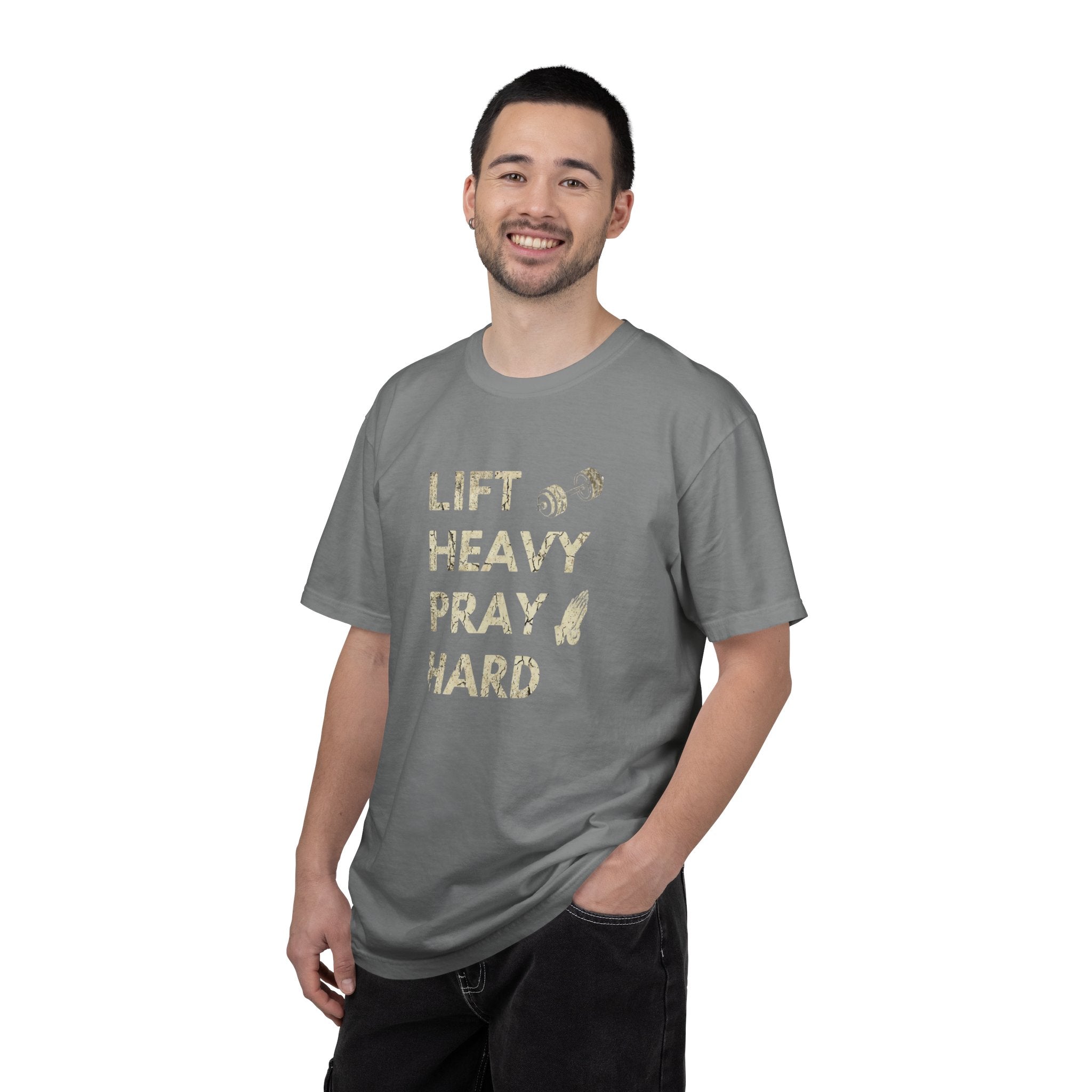 Lift Heavy Pray Hard // Vintage Wash Pump Cover