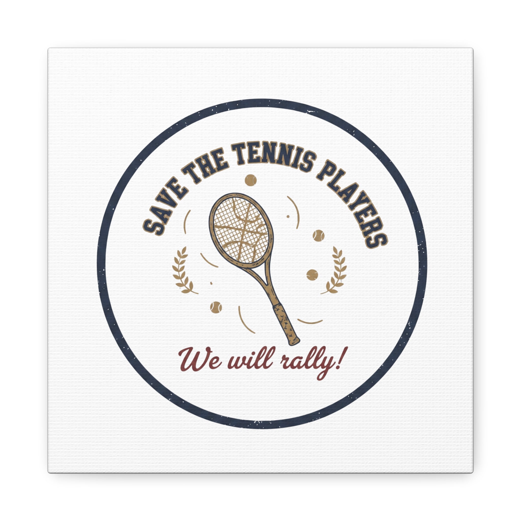 Save the Tennis Players Canvas | Tennis vs Pickleball Meme, Racquet Sport Humor