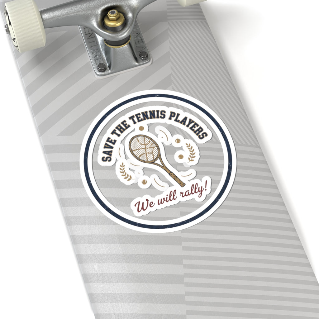 Save the Tennis Players Sticker | pickleball vs tennis, court time joke