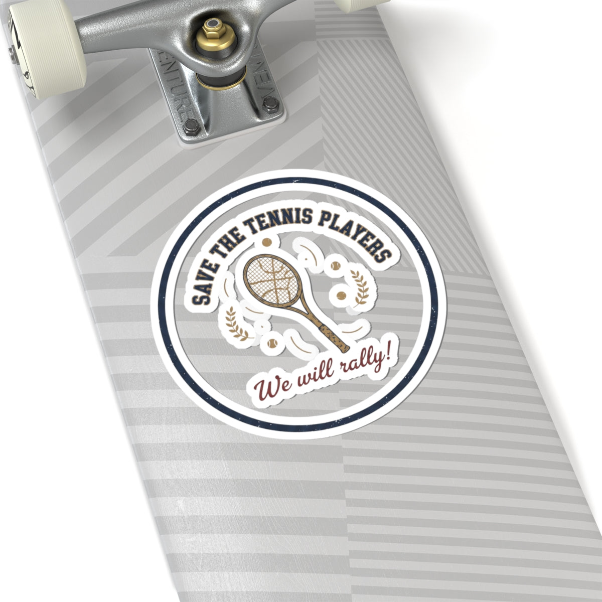 Save the Tennis Players Sticker | pickleball vs tennis, court time joke