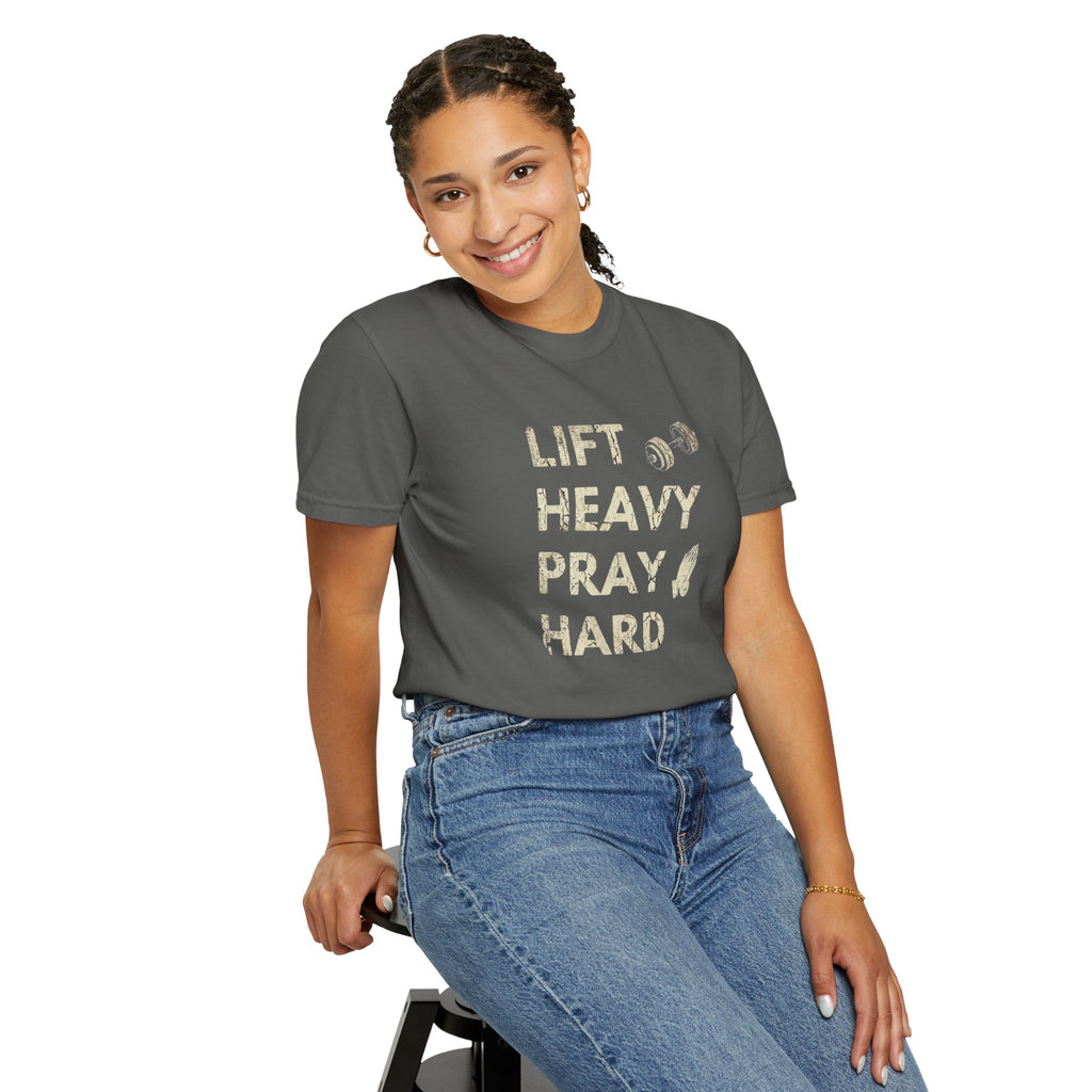Lift Heavy Pray Hard // Vintage Wash Pump Cover