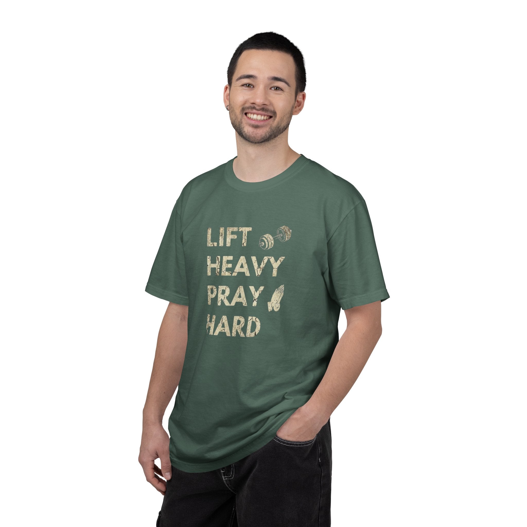 Lift Heavy Pray Hard // Vintage Wash Pump Cover
