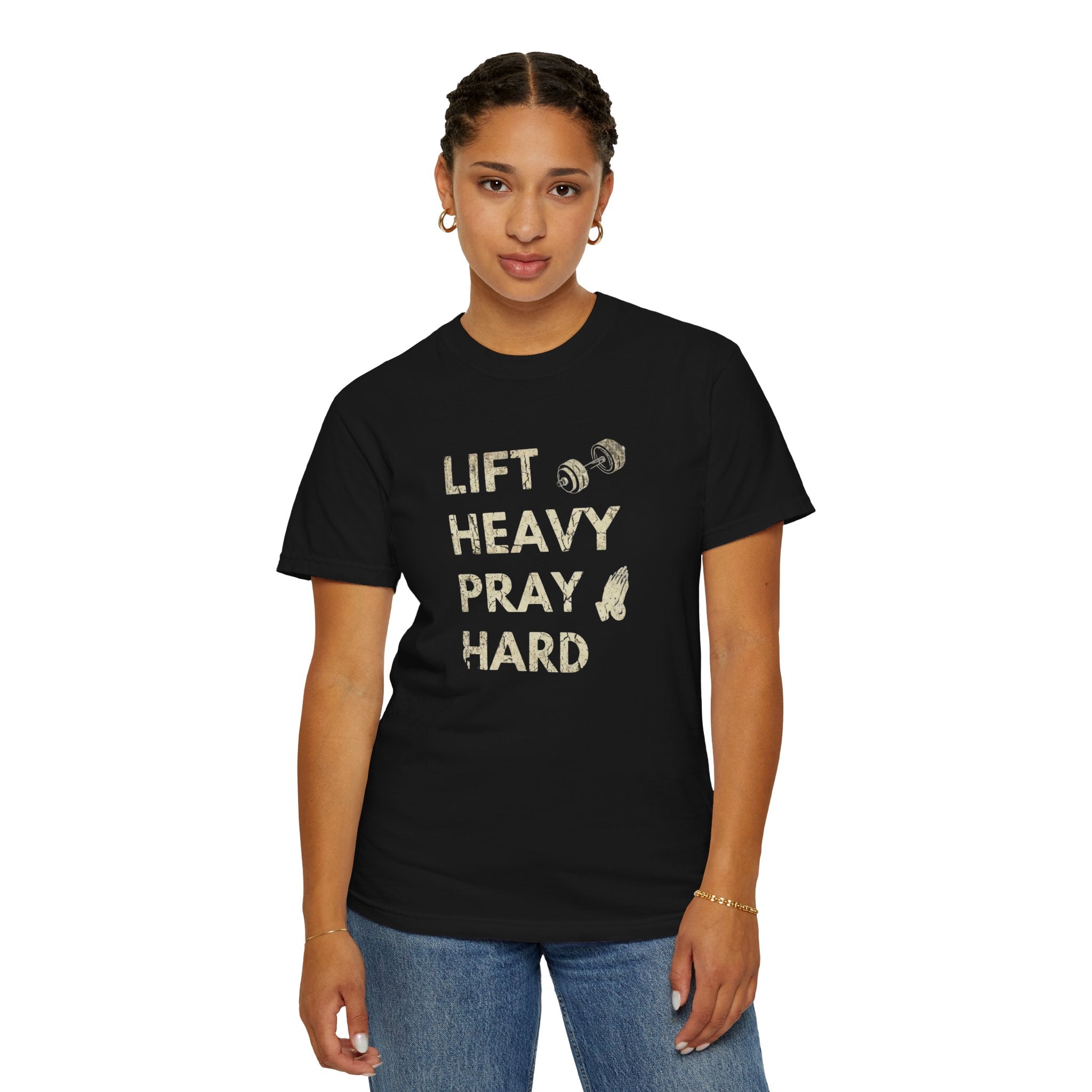 Lift Heavy Pray Hard // Vintage Wash Pump Cover
