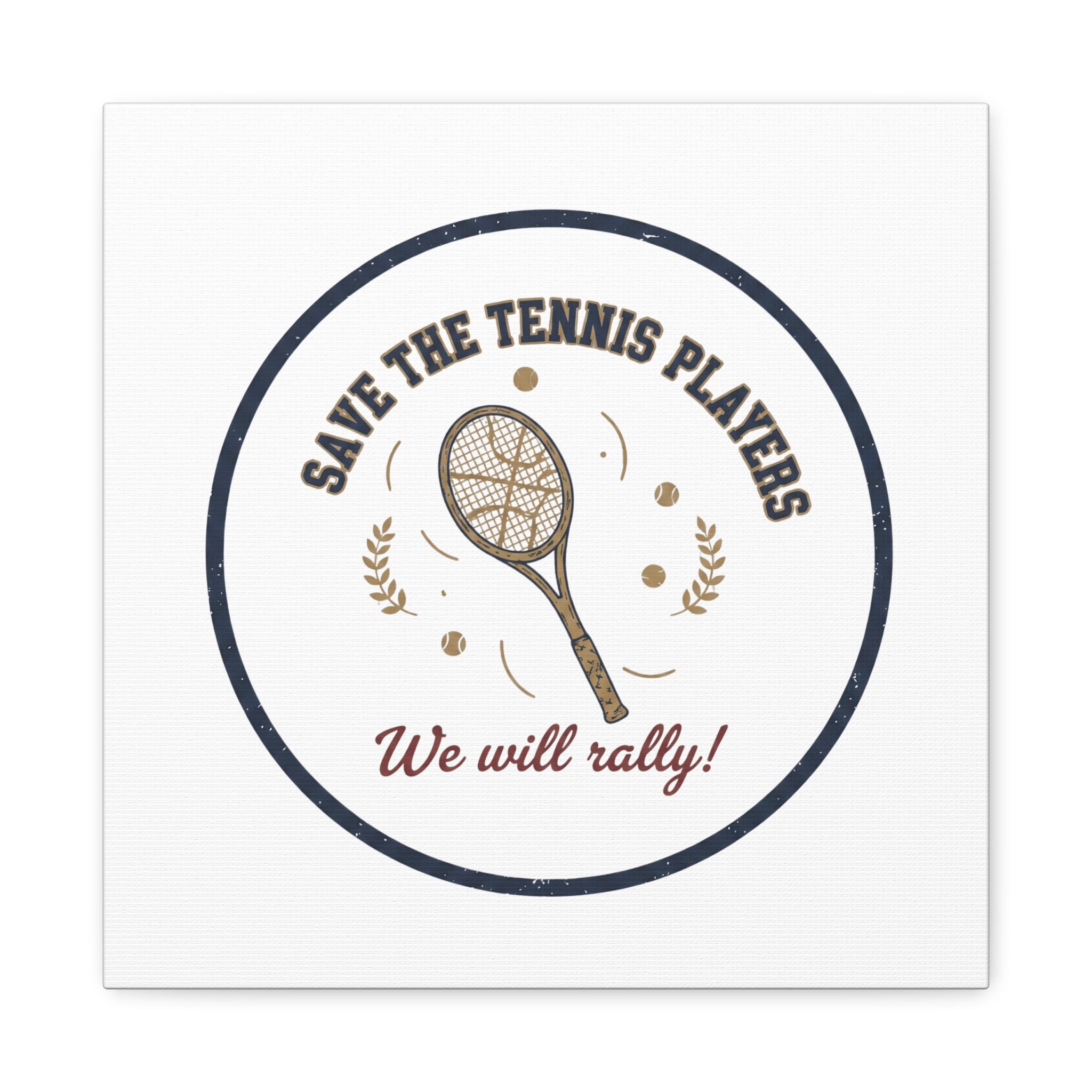 Save the Tennis Players Canvas | Tennis vs Pickleball Meme, Racquet Sport Humor