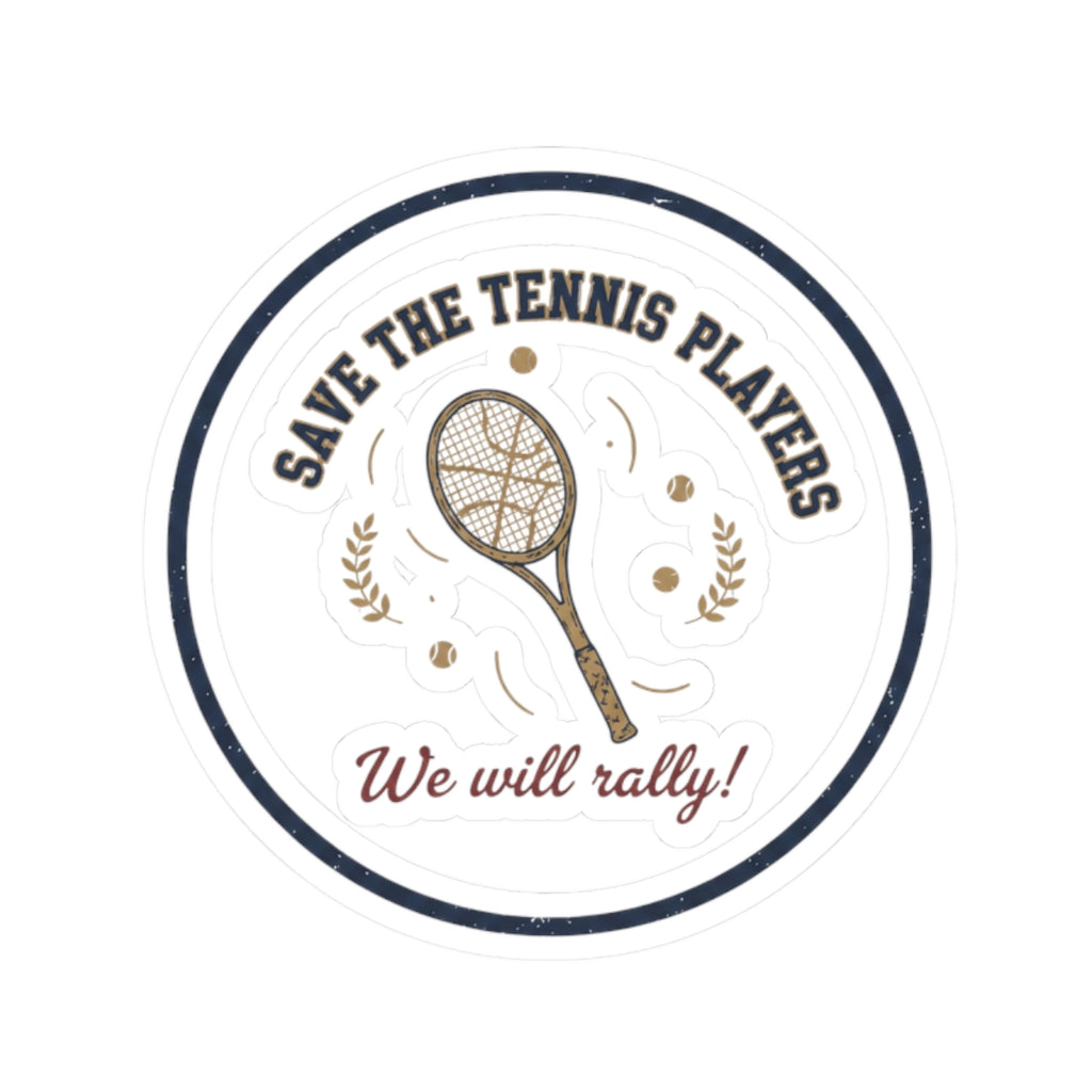 Save the Tennis Players Sticker | pickleball vs tennis, court time joke