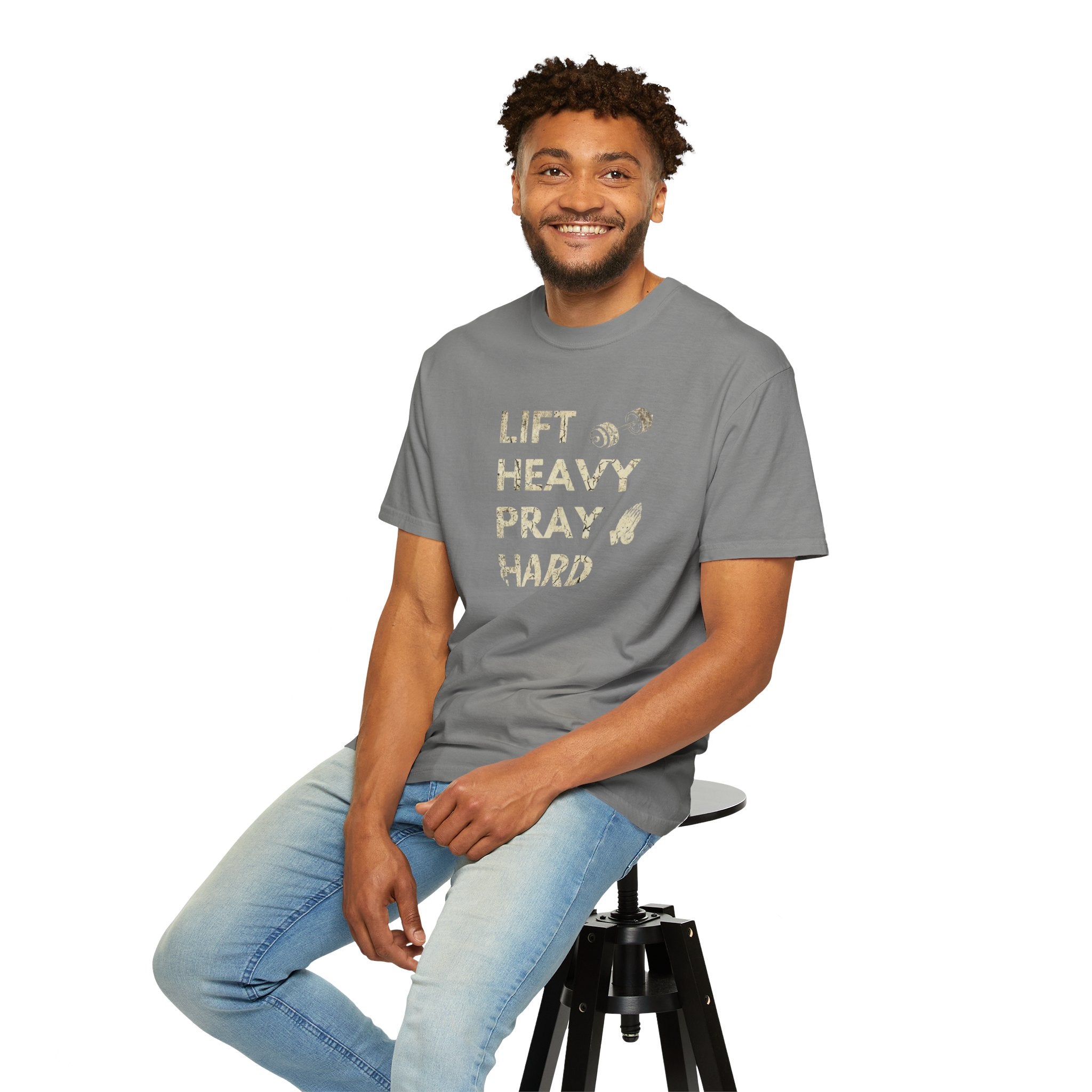 Lift Heavy Pray Hard // Vintage Wash Pump Cover