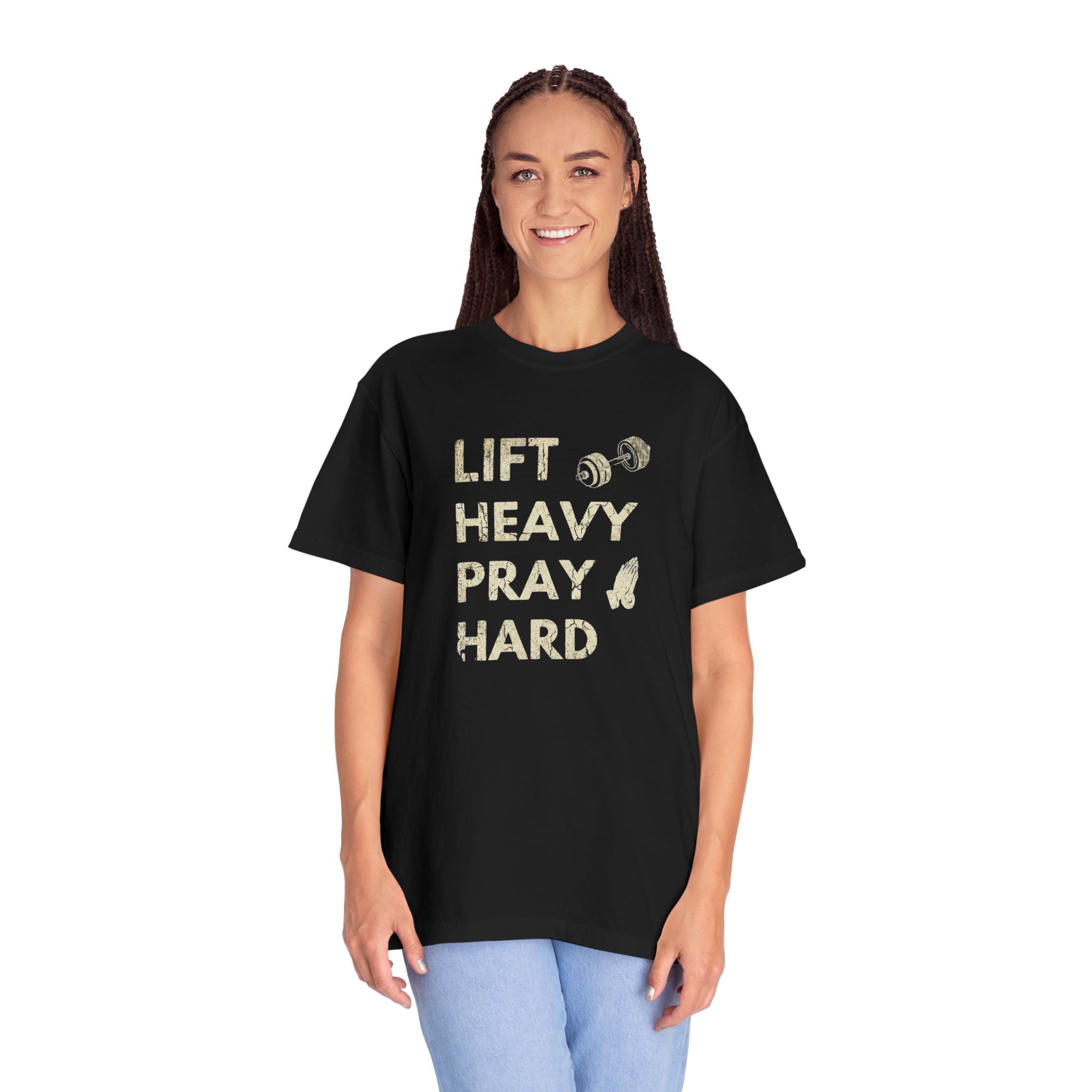 Lift Heavy Pray Hard // Vintage Wash Pump Cover