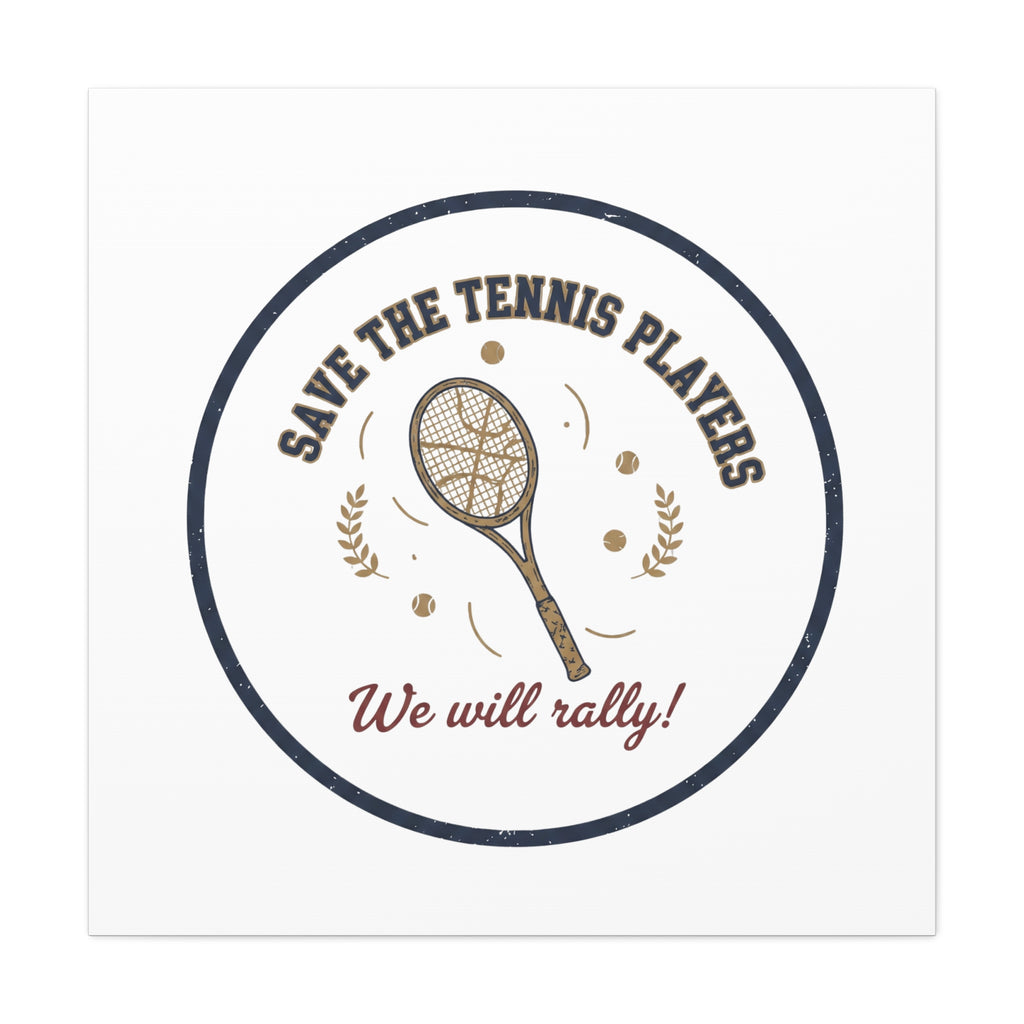 Save the Tennis Players Canvas | Tennis vs Pickleball Meme, Racquet Sport Humor