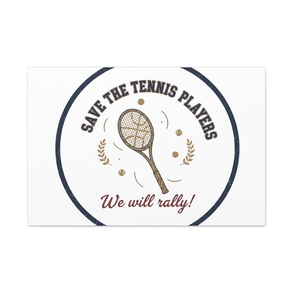 Save the Tennis Players Canvas | Tennis vs Pickleball Meme, Racquet Sport Humor
